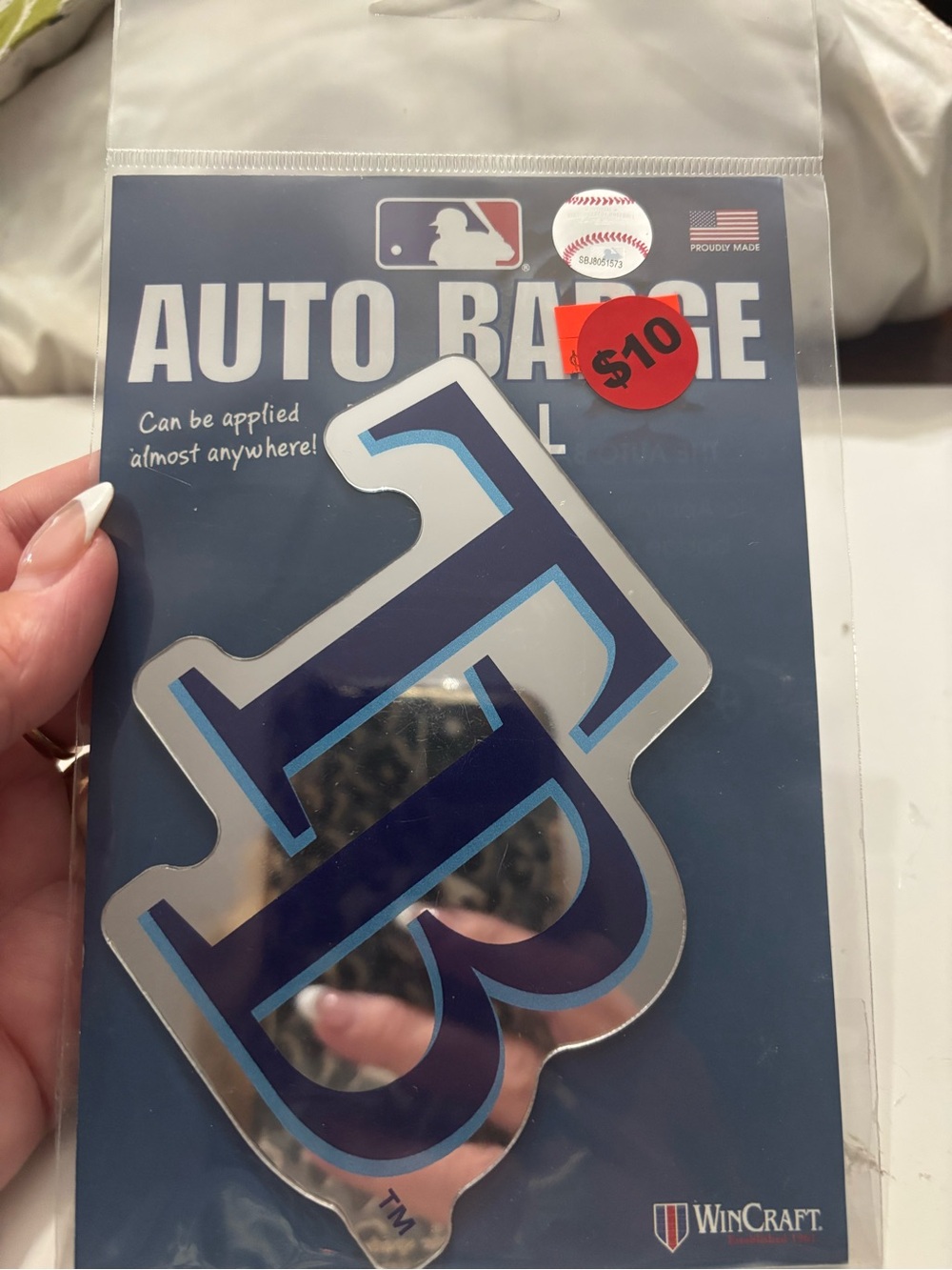 Wincraft Blue and Silver Auto Badge - Team Logo Sticker